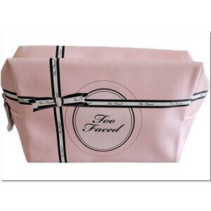 Too Faced Large Pink Cosmetic Makeup Bag New in Package
